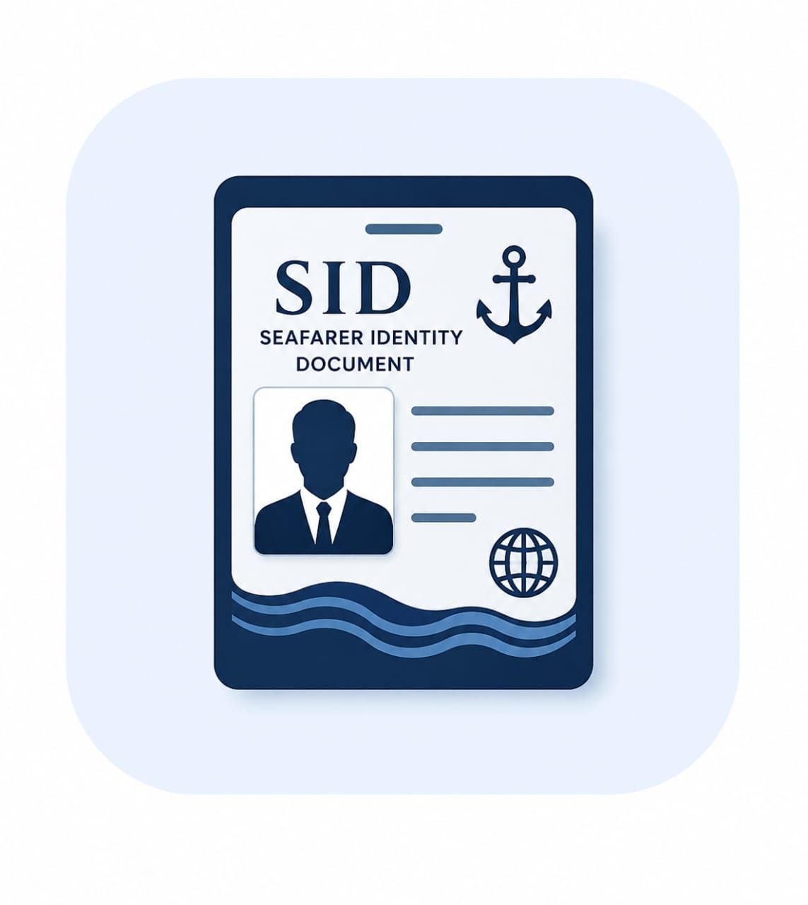 Seafarer Identity Document (SID) card illustration